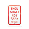 パーキングプレート
THOU SHALT
NOT PARK HERE
