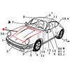 PORSCHE
ボンネットシール　