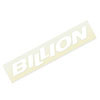 BILLION
ステッカー
( ホワイト )