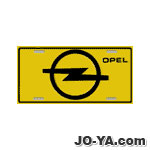 ナンバープレート
OPEL