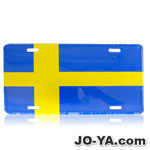 ナンバープレート
スウェーデン国旗