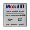 PORSCHE純正
Mobil1推奨
ステッカー